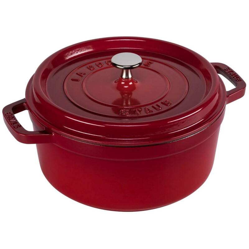 Staub La Cocotte 24cm rund, Kirsch-rot, Gusseisen