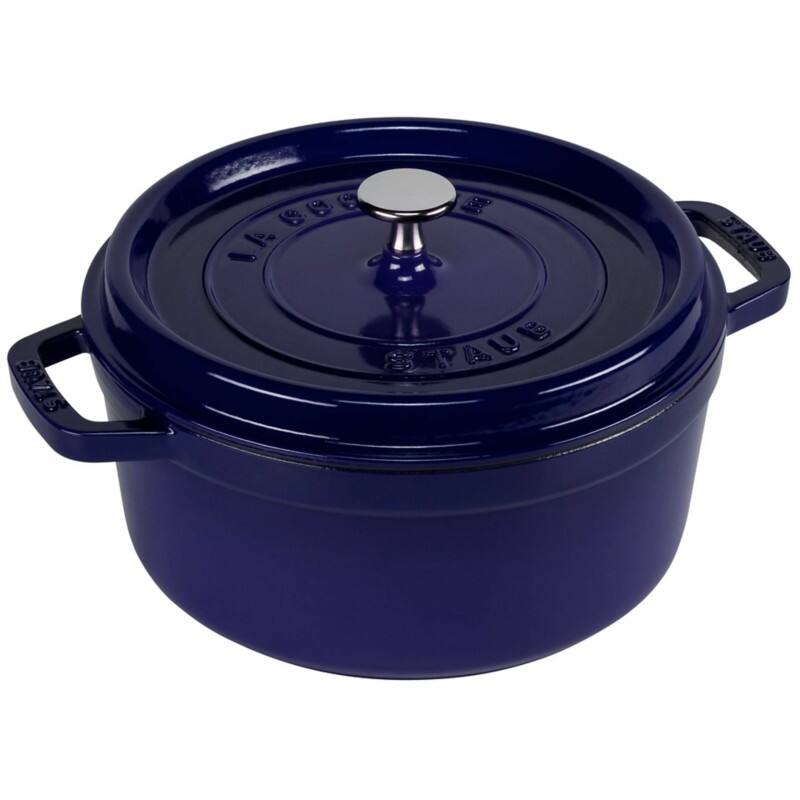 Staub La Cocotte 24cm rund dunkelblau, Gusseisen