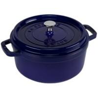 Staub La Cocotte 24cm rund dunkelblau, Gusseisen