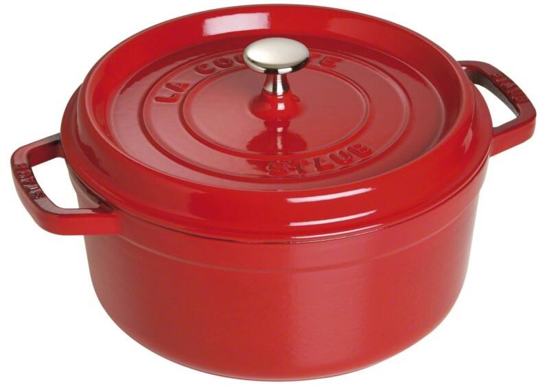 Staub La Cocotte 26cm rund, Kirsch-rot, Gusseisen