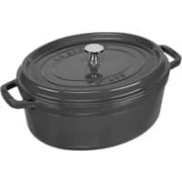 Staub La Cocotte 31cm oval Graphit-grau, Gusseisen