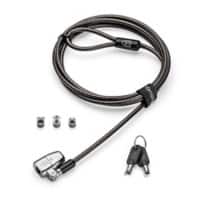 Kensington 3in1 Laptop-Schloss mit Schlüssel ClickSafe 2.0 Schwarz