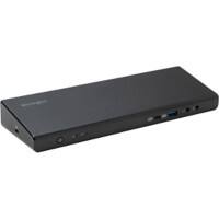 Kensington SD4750P Horizontale Universelle Dockingstation USB-C & USB-A Dual 4K K39105EU 85 W Stromversorgung, USB-C/-A, HDMI 2.0/DP 1.2, Display-, Audio-& Mikrofon Anschlüsse, Ethernet Schwarz