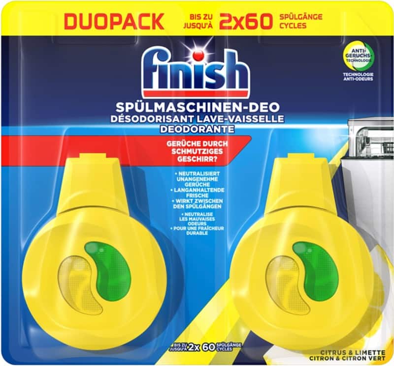 Finish Spülmaschinen-Deo Duo Citrus & Limette 2 Stück