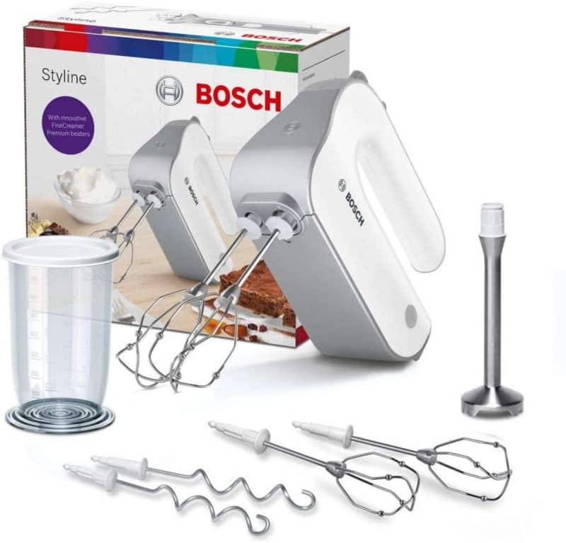 Bosch Stabmixer MFQ4075DE 550 Körper: Kunststoff, Schüssel: Edelstahl Weiß, Grau
