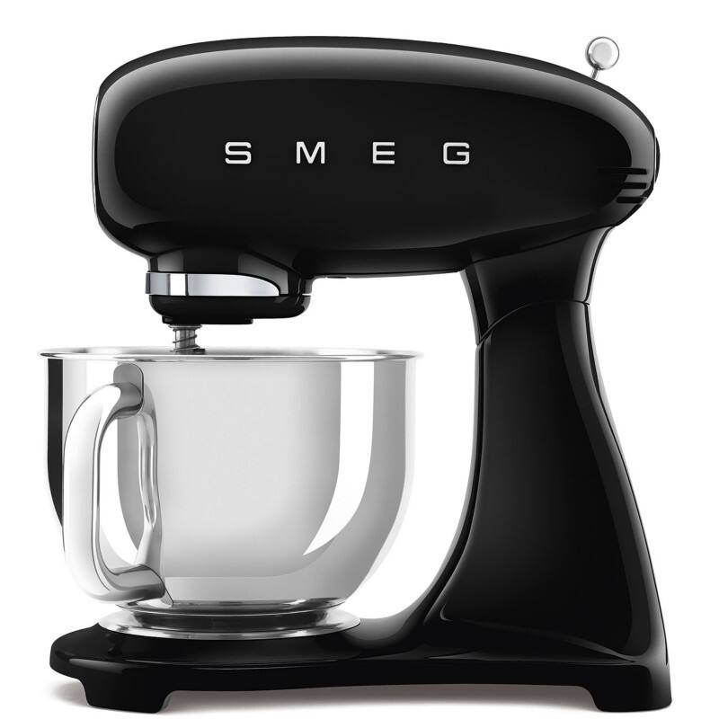 Smeg Küchenmaschine SMF03BLEU 4.8 L 800 Körper: Aluminium-Druckguss, Deckel: Kunststoff, Schüssel: Edelstahl Schwarz
