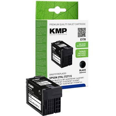 KMP Kompatibel Epson E178 Tintenpatrone C13T27114010 Schwarz