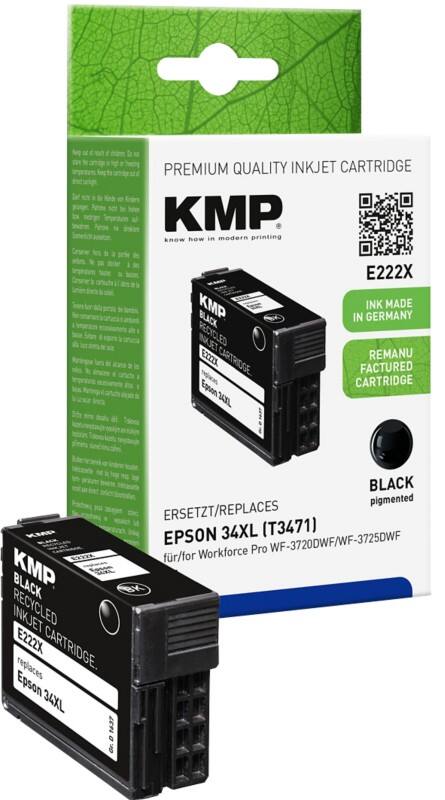 KMP Kompatibel Epson 34XL Tintenpatrone C13T34714010 Schwarz