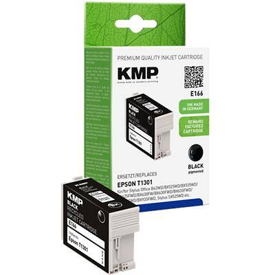 KMP Kompatibel Epson E166 Tintenpatrone C13T13014010 Schwarz