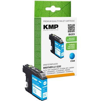 KMP Kompatibel Brother B62CX Tintenpatrone Cyan