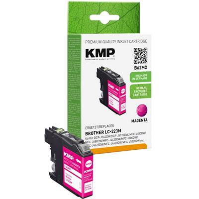 KMP B62MX Tintenpatrone Kompatibel mit Brother LC-223M Magenta