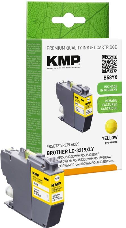 KMP Kompatibel Brother LC-3219XLY Tintenpatrone Gelb