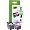 KMP Kompatibel HP 62 Tintenpatrone N9J71AE Schwarz, Cyan, Magenta, Gelb Multipack 2 Stück