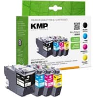 KMP B58VX Tintenpatrone Kompatibel mit Brother LC-3219VALDR Schwarz, Cyan, Magenta, Gelb 4er Pack