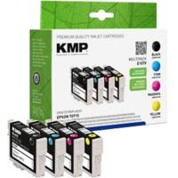 KMP E107V Tintenpatrone Kompatibel mit Epson T0715 Schwarz, Cyan, Magenta, Gelb 4er Pack