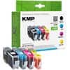 KMP H108V Tintenpatrone Kompatibel mit HP 364 Schwarz, Cyan, Magenta, Gelb 4er Pack