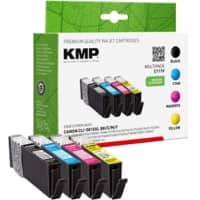 KMP C111V Tintenpatrone Kompatibel mit Canon CLI-581XXL BK / Canon CLI-581XXL C/M/Y Schwarz, Cyan, Magenta, Gelb