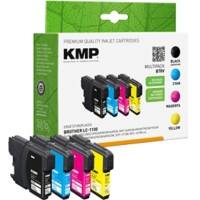 KMP Kompatibel Brother LC-1100VALBP Tintenpatrone Schwarz, Cyan, Magenta, Gelb