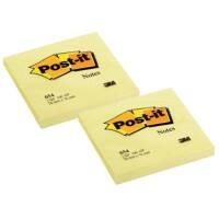 Post-it Haftnotizen Bundle 76 x 76 mm Kanariengelb 24 Blöcke à 100 Blatt