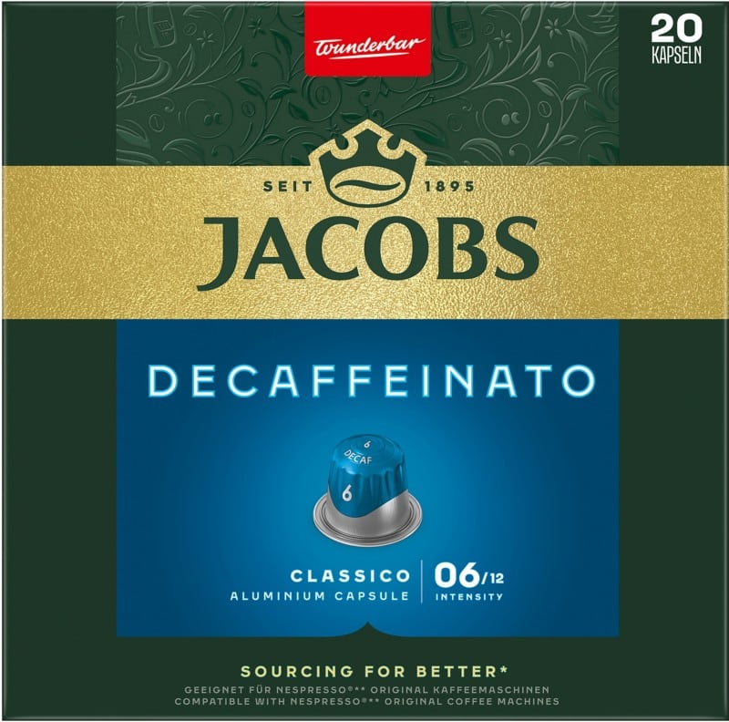 Jacobs Lungo 6 Decaffeinato Kaffeekapseln 20 Stück à 5.2 g