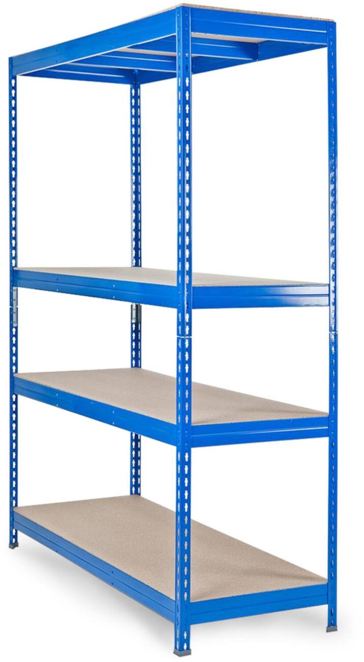 MAMMUT Weitspannregal 4 Fachböden Stahl 1.500 x 600 x 2.000 mm Blau