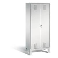 C+P Spind Evolo H1850x810xT500mm Korpus: Lichtgrau Türenfarbe: Lichtgrau Abteile: 2 Türen: 1 Abteilbreite: 400mm