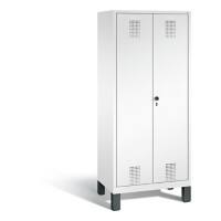 C+P Spind Evolo H1850x810xT500mm Korpus: Verkehrsweiß Türenfarbe: Verkehrsweiß Abteile: 2 Türen: 1 Abteilbreite: 400mm
