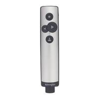 Kensington PowerPointer Kabelloser Presenter K75241EU Virtueller Pointer und Cursorsteuerung Bis zu 15 m USB-A Receiver Silber