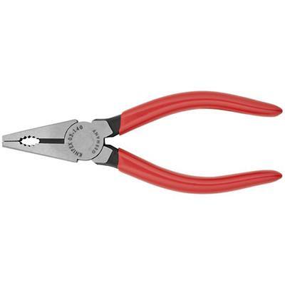 Knipex Kombinationszange 03 01 140 Werkzeugstahl 140 mm Silber, Rot