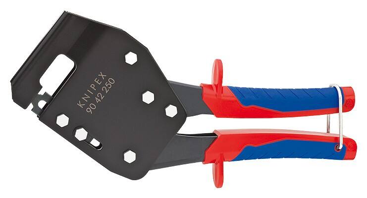 KNIPEX Punch Lock Nietmaschine 90 42 250 Mehrkomponenten-Hüllen   Blau, Rot Werkzeugstahl