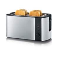 SEVERIN Toaster Schwarz, Edelstahl Edelstahl 1400 W AT 2590
