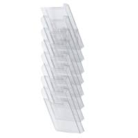 Exacompta DIN A4 hoch Wandregal Wandmontiert Transparent 64858D 23,9 x 15,5 x 81,7 cm 64858D