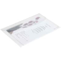 Rapesco Dokumententasche 0695 DIN A4 Druckknopf PP (Polypropylen) Quer 24 (B) x 0,2 (T) x 36 (H) cm Transparent 5 Stück