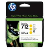 HP 712 Original Tintenpatrone 3ED79A Gelb Pack 3 Stück à 29 ml