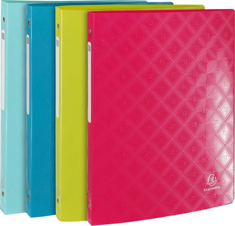 Exacompta 1928 Ringbuch 51620E 4 Ringe 15 mm PP (Polypropylen) A4 Assorted 20 Stück