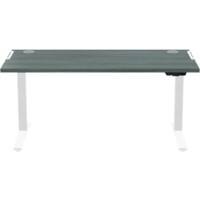 Fellowes Levado Sitz-Stehschreibtisch Rechteckig Eiche T-Fuß 1.829 (B) x 698 (T) x 1.257 (H) mm MDF (Mitteldichte Faserplatte), PVC (Polyvinylchlorid), Stahl