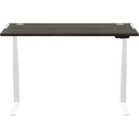 Fellowes Levado Sitz-Stehschreibtisch Rechteckig Walnuss T-Fuß 1.829 (B) x 698 (T) x 1.257 (H) mm MDF (Mitteldichte Faserplatte), PVC (Polyvinylchlorid), Stahl