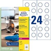 AVERY Zweckform Prüfplaketten L7806-10 Selbsthaftend DIN A4 Weiß 10 Blatt à 24 Etiketten