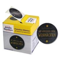 AVERY Zweckform 3846 Etiketten Gold, Schwarz 200  à  Etiketten