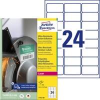 AVERY Zweckform L7912-40 Etiketten DIN A4 Weiß 63,5 x 33,9 mm 40 Blatt à 24 Etiketten
