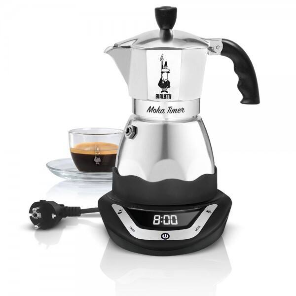 Bialetti Elektrische Mokkatasse 6093 Rostfreier Stahl, Schwarz
