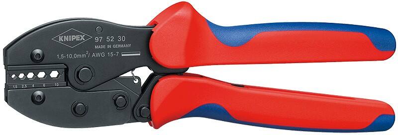 KNIPEX Crimpzange 97 52 30 SB Schwarz, Blau, Rot Chrom Vanadium  