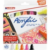 Edding Marker Acryl E-5000 Farbig sortiert 5 Stück