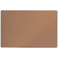 Nobo Premium Plus Pinnwand Nicht magnetisch Wandmontage Kork 180 (B) x 1,45 (T) x 120 (H) cm Aluminium Braun