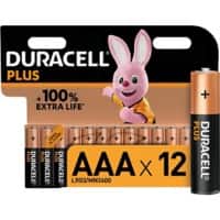 Duracell-Batterien Plus 100 AAA 12 Stück