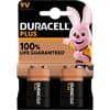 Duracell Batterien 6LR61 9 V 2 Stück