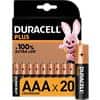 Duracell-Batterien Plus 100 AAA 1,5 V 20 Stück