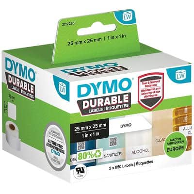DYMO LW 2112286 Etiketten Weiß Selbstklebend 25 x 25 mm 1700 Etiketten