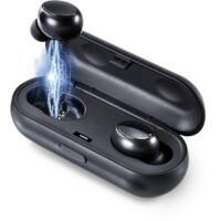 RENKFORCE 1075101 Kabellos Stereo In-Ear-Kopfhörer Mikrofon Schwarz