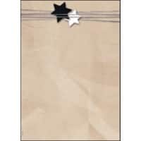 Sigel Geschenkpapier DIN A4 90 g/m² Braun 100 Blatt